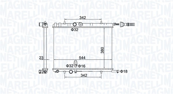 Magneti Marelli Radiateur 350213193400