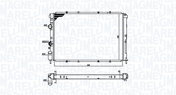 Magneti Marelli Radiateur 350213193600