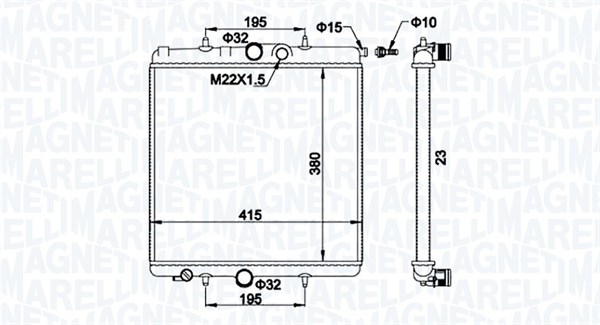 Magneti Marelli Radiateur 350213194100