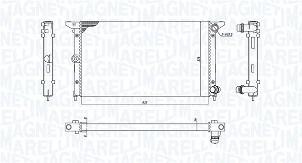 Magneti Marelli Radiateur 350213194900