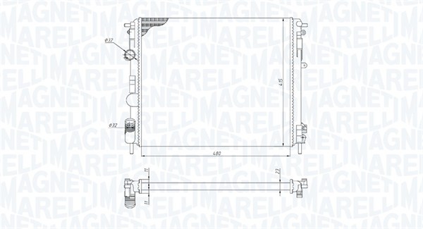 Magneti Marelli Radiateur 350213195200