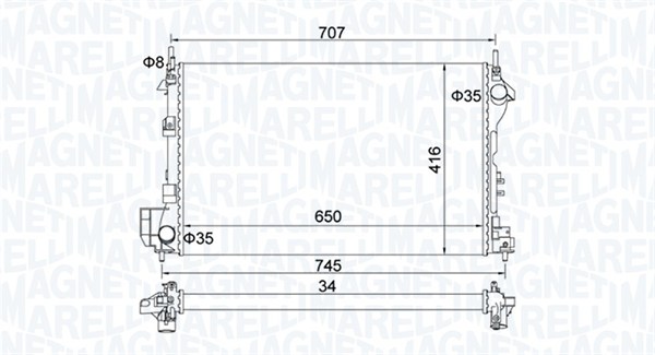 Magneti Marelli Radiateur 350213195700