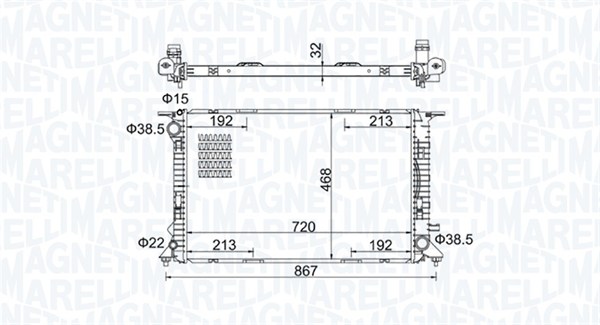 Magneti Marelli Radiateur 350213195800