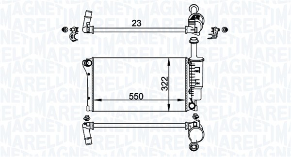 Magneti Marelli Radiateur 350213196200