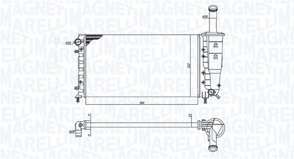 Magneti Marelli Radiateur 350213196000