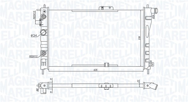 Magneti Marelli Radiateur 350213197900