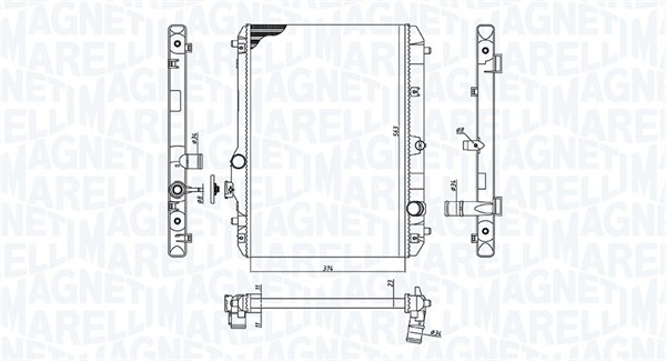 Magneti Marelli Radiateur 350213198600