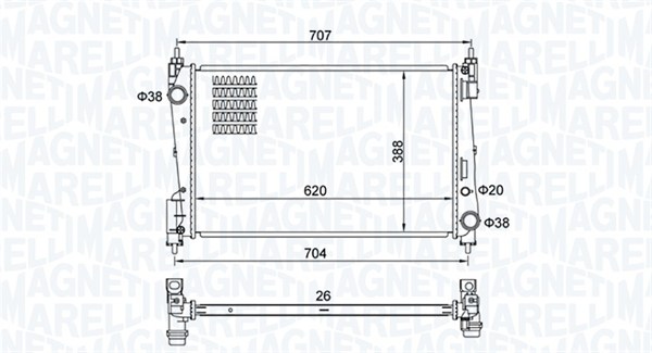 Magneti Marelli Radiateur 350213385000