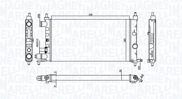 Magneti Marelli Radiateur 350213776000