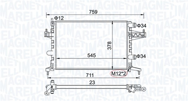 Magneti Marelli Radiateur 350213829000