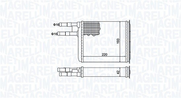 Magneti Marelli Kachelradiateur 350218401000
