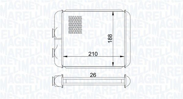 Magneti Marelli Kachelradiateur 350218407000