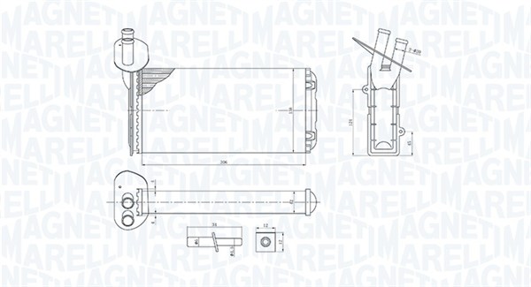 Magneti Marelli Kachelradiateur 350218410000