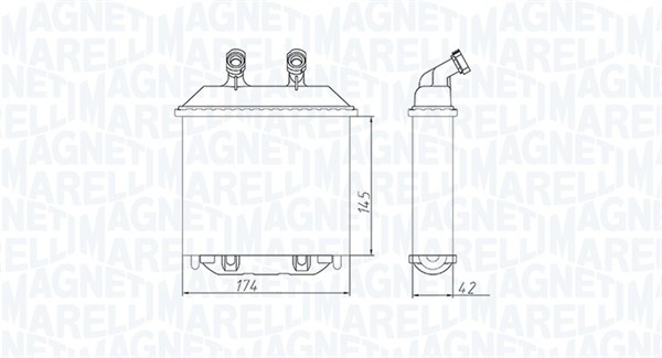 Magneti Marelli Kachelradiateur 350218415000