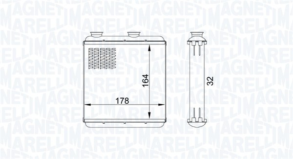 Magneti Marelli Kachelradiateur 350218434000