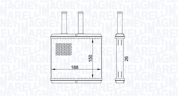 Magneti Marelli Kachelradiateur 350218437000