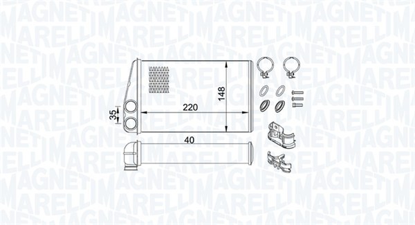 Magneti Marelli Kachelradiateur 350218438000