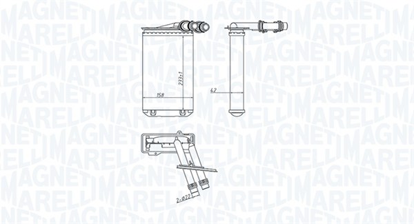 Magneti Marelli Kachelradiateur 350218445000