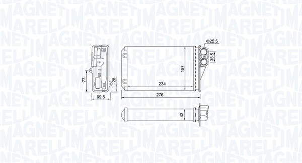 Magneti Marelli Kachelradiateur 350218461000