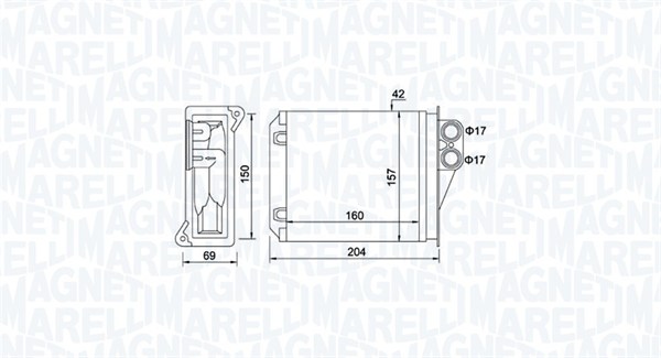 Magneti Marelli Kachelradiateur 350218481000