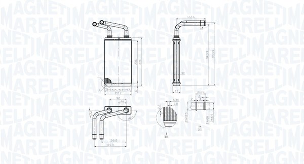 Magneti Marelli Kachelradiateur 350218483000