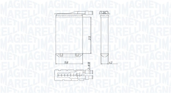 Magneti Marelli Kachelradiateur 350218489000