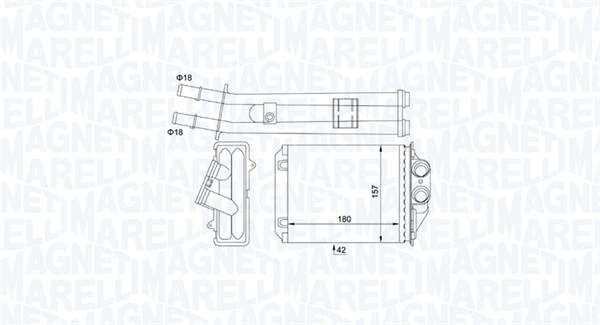 Magneti Marelli Kachelradiateur 350218491000