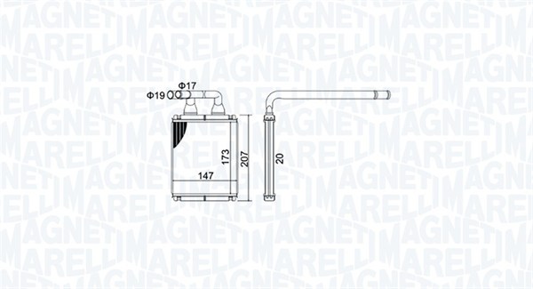 Magneti Marelli Kachelradiateur 350218496000