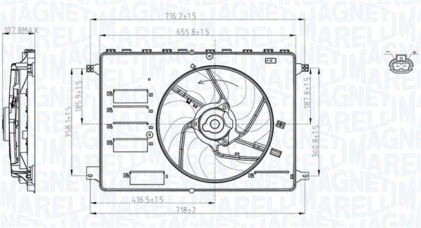 Magneti Marelli Ventilatorwiel-motorkoeling 069422761010