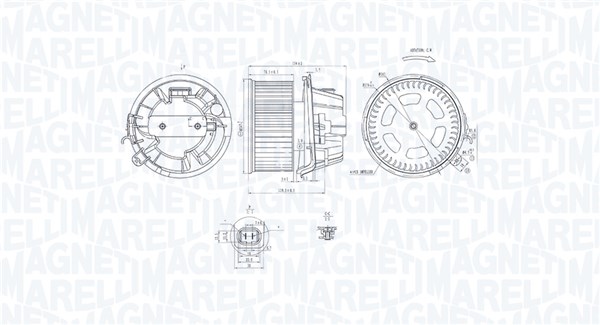 Magneti Marelli Kachelventilator 069412240010