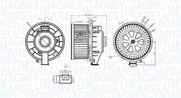 Magneti Marelli Kachelventilator 069412253010