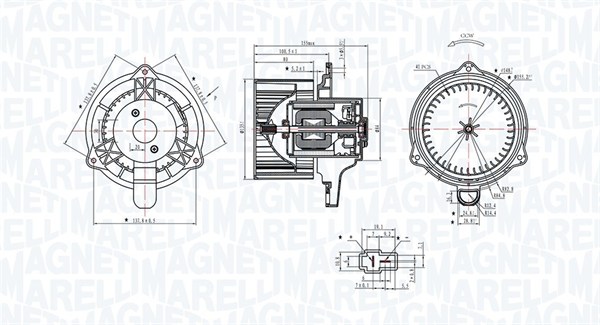 Magneti Marelli Kachelventilator 069412319010