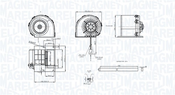 Magneti Marelli Kachelventilator 069412325010