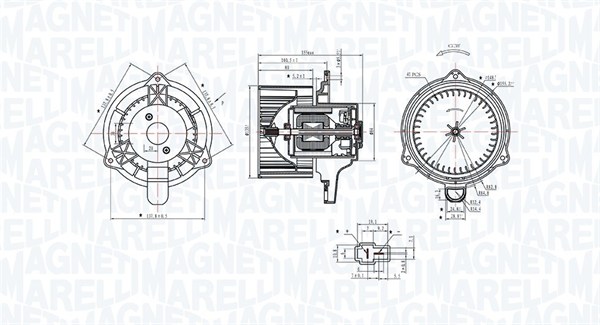 Magneti Marelli Kachelventilator 069412340010