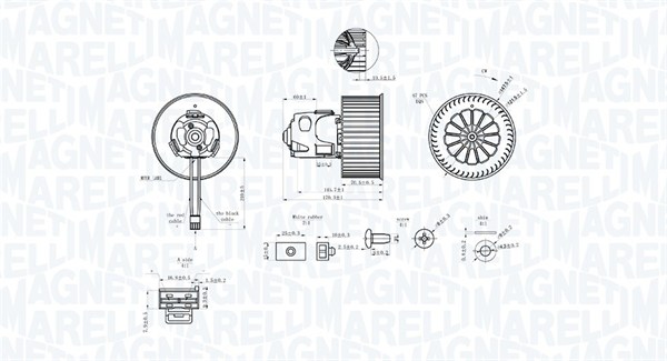 Magneti Marelli Kachelventilator 069412344010