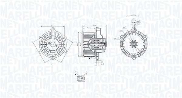 Magneti Marelli Kachelventilator 069412352010