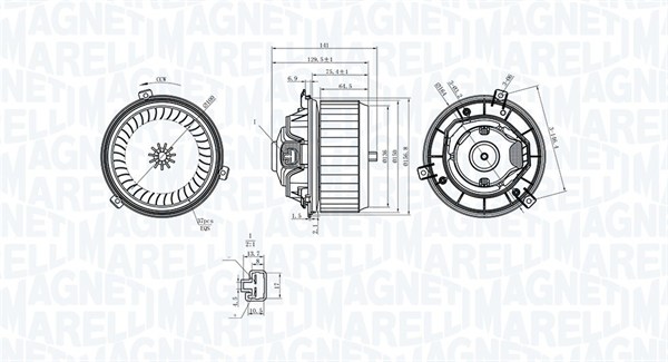 Magneti Marelli Kachelventilator 069412363010