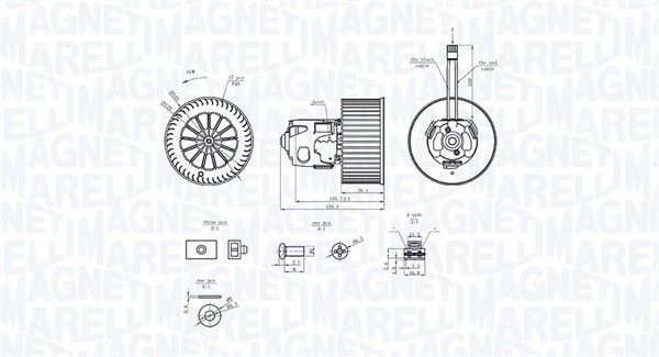 Magneti Marelli Kachelventilator 069412365010