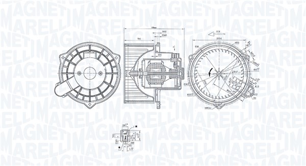 Magneti Marelli Kachelventilator 069412367010