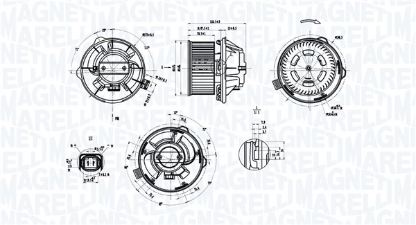 Magneti Marelli Kachelventilator 069412389010