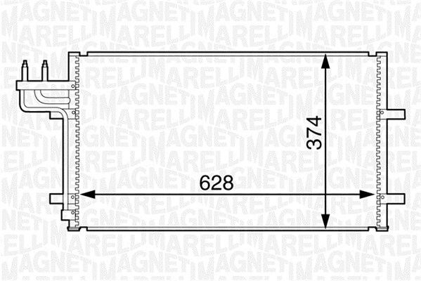 Magneti Marelli Airco condensor 350203601000