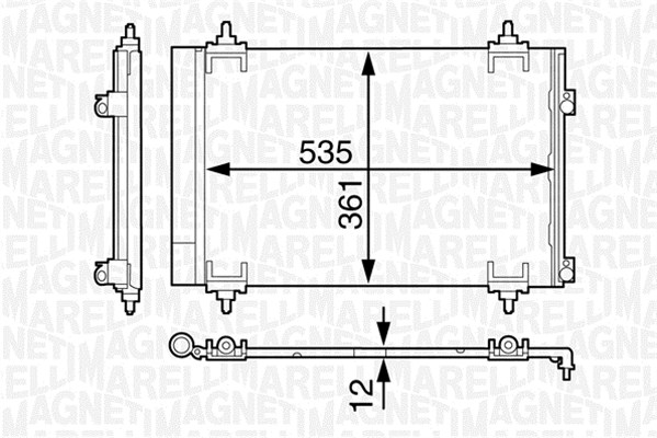 Magneti Marelli Airco condensor 350203602000