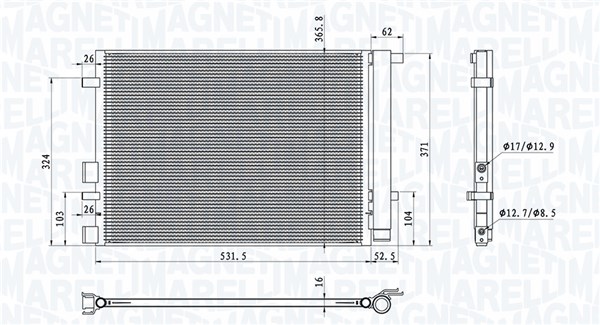 Magneti Marelli Airco condensor 350203100700