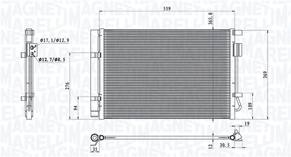 Magneti Marelli Airco condensor 350203100800