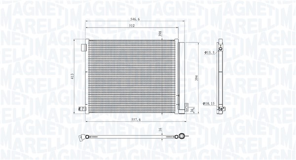 Magneti Marelli Airco condensor 350203101400