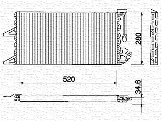 Magneti Marelli Airco condensor 350203130000