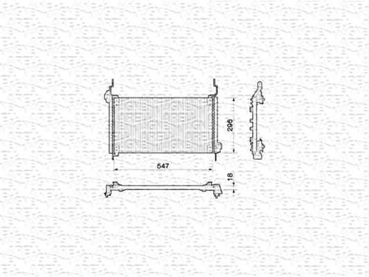 Magneti Marelli Airco condensor 350203132000