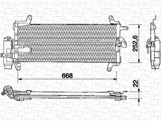 Magneti Marelli Airco condensor 350203136000