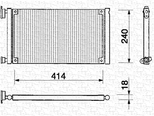 Magneti Marelli Airco condensor 350203137000