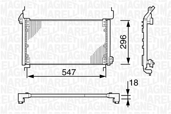 Magneti Marelli Airco condensor 350203138000